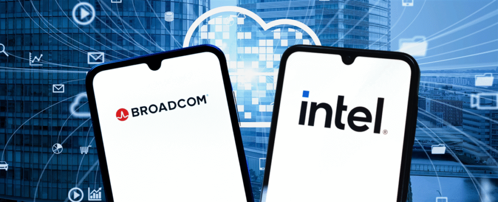 AVGO Stock Surges Ahead as INTC Retreats From Networking