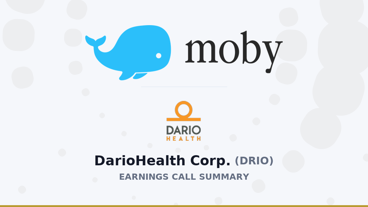 DarioHealth Corp. Q4 2025 Earnings Call Summary DarioHealth Corp. Q4 2025 Earnings Call Summary